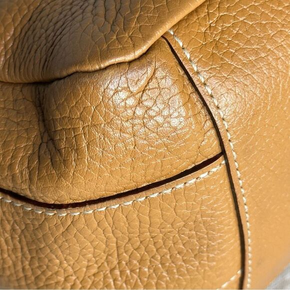 Kate Spade Cognac Pebbled Leather Satchel - Picture 15 of 16